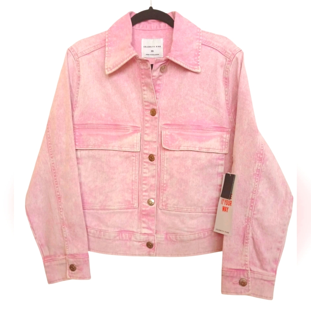 Celebrity Pink Women's Denim Jacket- Size XS NWT - Picture 4 of 5